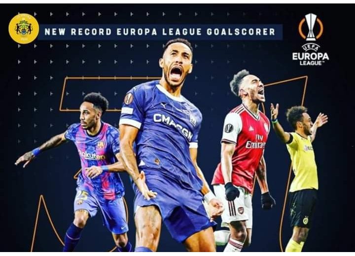 Record-UEFA : Aubameyang devient le roi de l'Europa League
