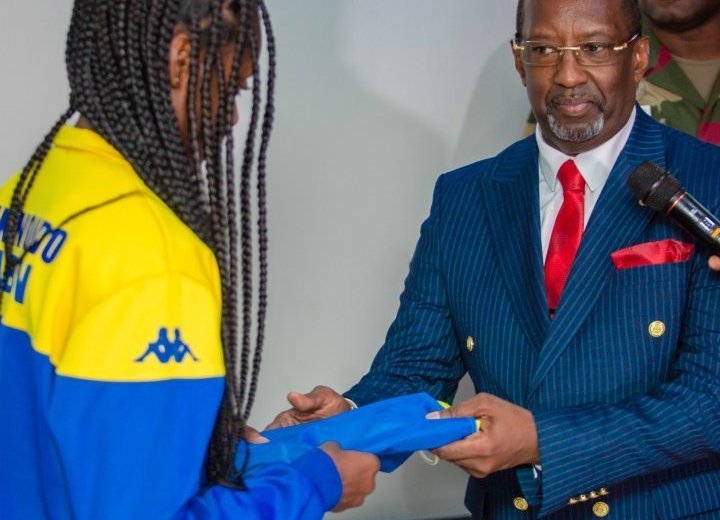 Jeux Africains 2024 : remise du drapeau national aux athlètes gabonais