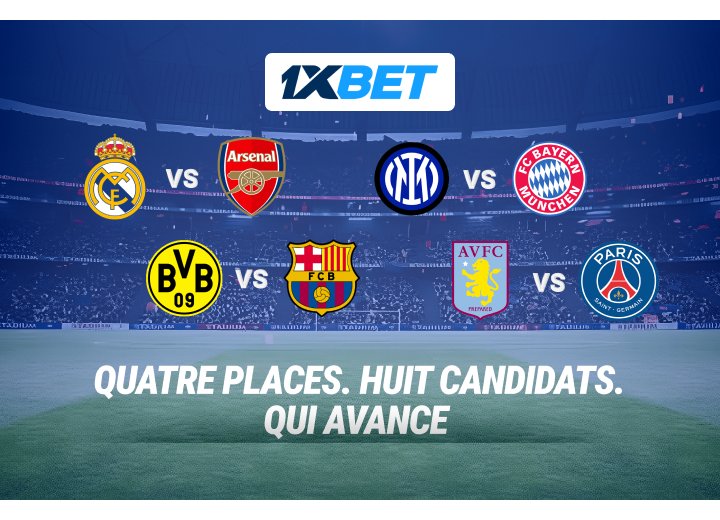 Ligue des champions : pariez sur les matchs décisifs des 1/4 de finale !